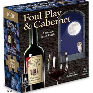 Foul Play & Cabernet- A Mystery Jigsaw Puzzle- New in Box